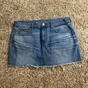 American eagle denim mini skirt size 10